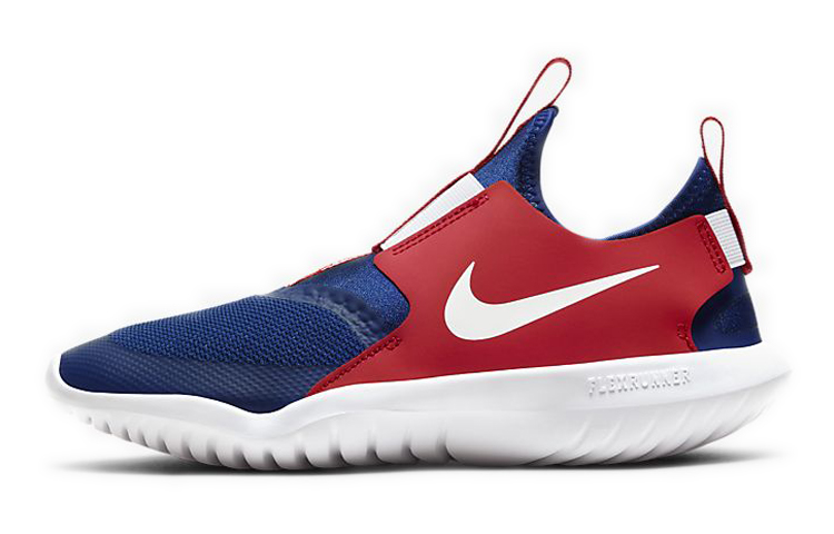Nike Flex Runner Cushioning Slip Resistant Low top Running Shoes Blue Red Unisex