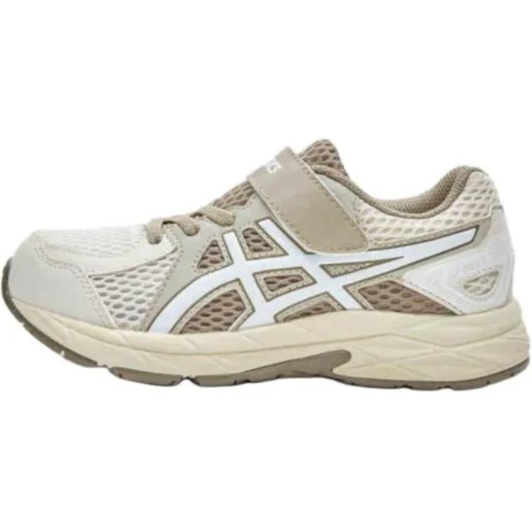 Детские кроссовки ASICS Contend Jog PS (бело-коричневые)
