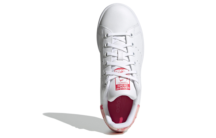 Детские кеды adidas originals STAN SMITH (бело-розовые) — фото 5