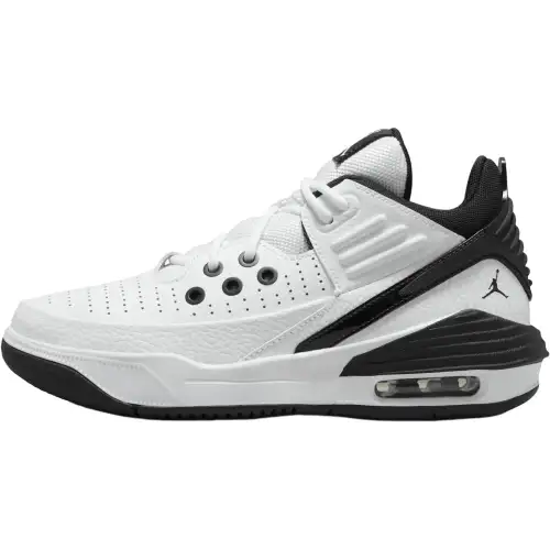 Jordan Max Aura 5 Low top Basketball Shoes White Black Unisex