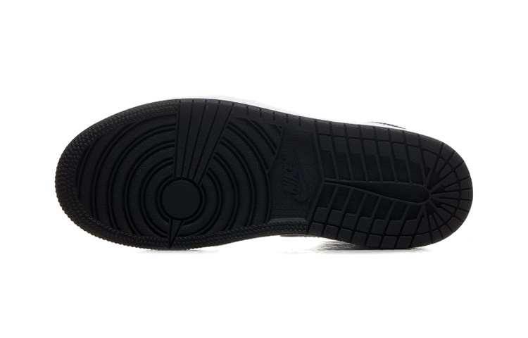 Детские кроссовки Jordan Air Jordan 1 Mid (черно-синие) — Чёрный / синий — фото 7