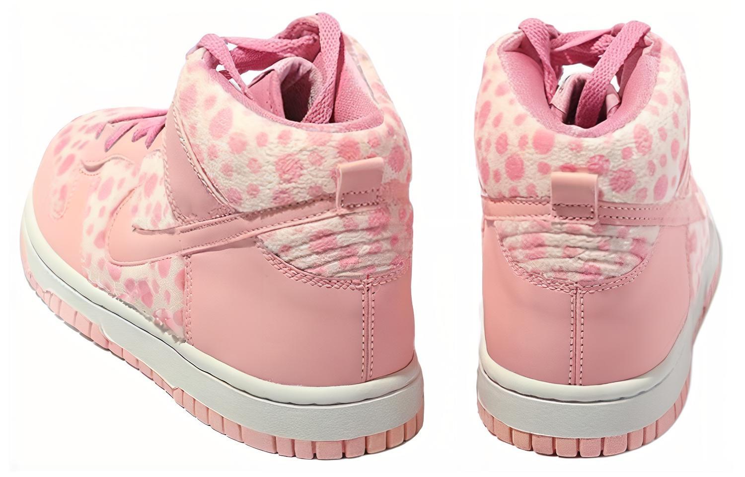 Кеды Nike Dunk GS (розово-белые) — Розовый / белый — фото 4