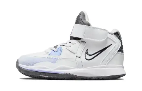 Nike Kyrie 8 infinity BP Irving shock-absorbing and wear-resistant mid-top children's basketball shoes white gray small and medium-sized children