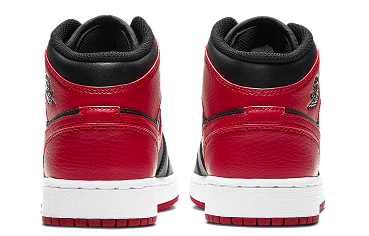 Кеды Jordan Air Jordan 1 Mid (черно-красный) — фото 9