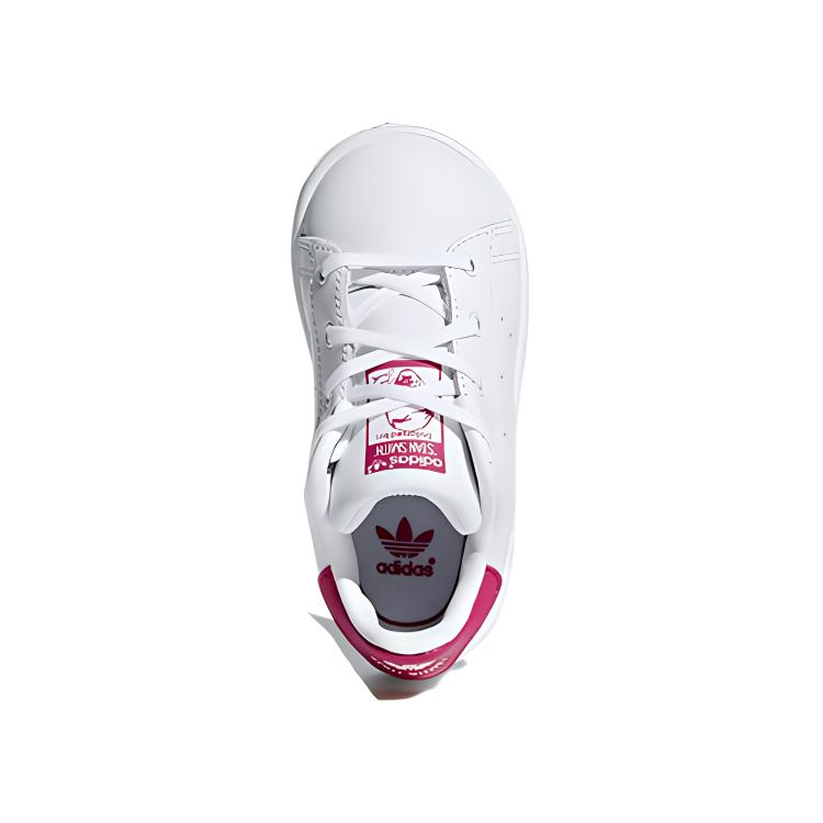 Детские кроссовки adidas STAN SMITH I (белый / красный) — фото 6
