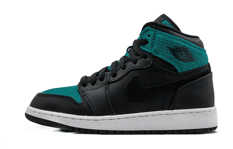 Кроссовки Jordan Air Jordan 1 Retro High (черно-зеленые)