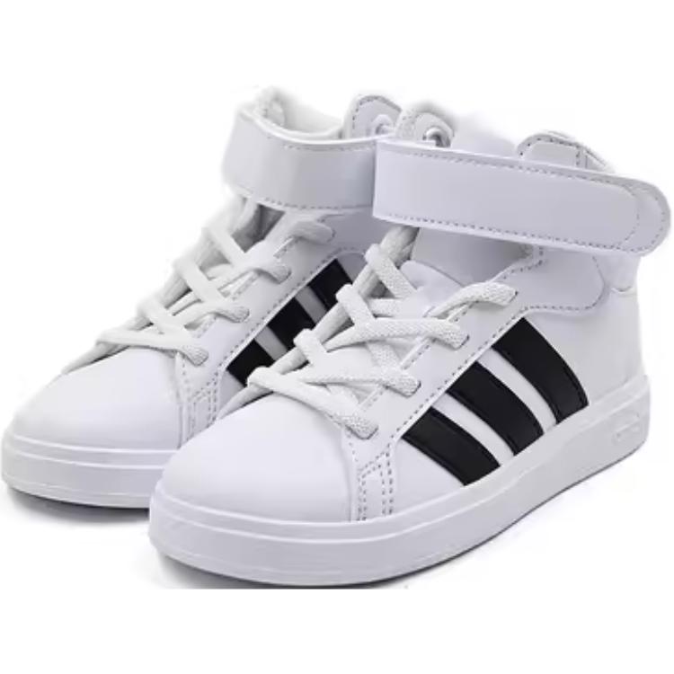 Детские кеды adidas Grand Court (бело-черные) — Белый / чёрный — фото 5