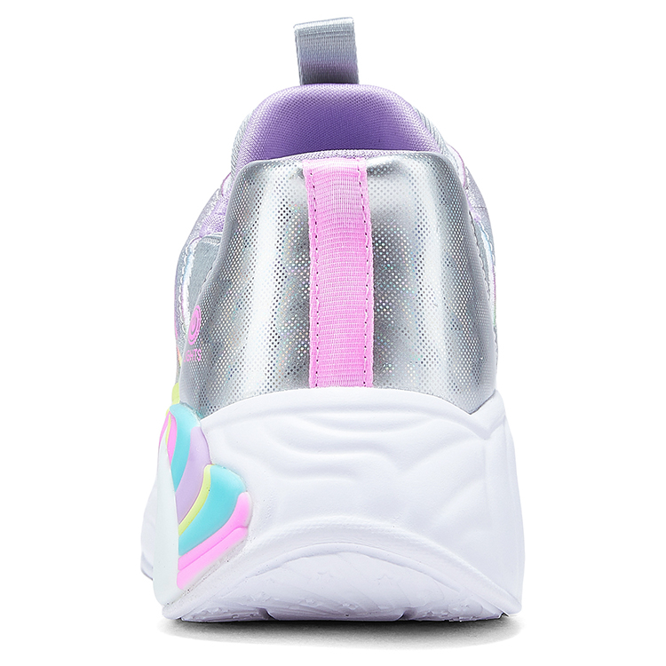 Детские кроссовки Skechers kids (серебристые) — фото 6