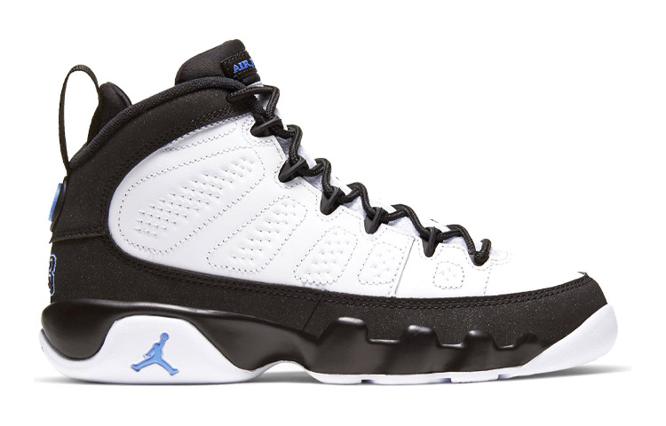 Кроссовки Jordan JordanAir Jordan 9 Retro GS (черно-бело-синие) — фото 2