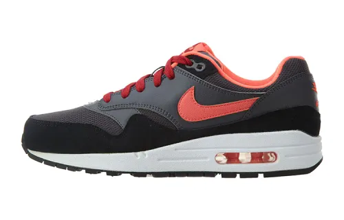 Nike Air Max 1 Low top Running Shoes Black Gray Red Unisex