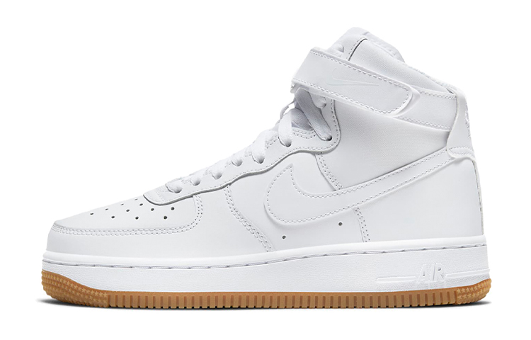 Кроссовки Nike Air Force 1 (бело-бежевые)