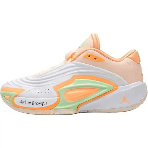 Jordan Luka 3 Low top Basketball Shoes White Orange Unisex