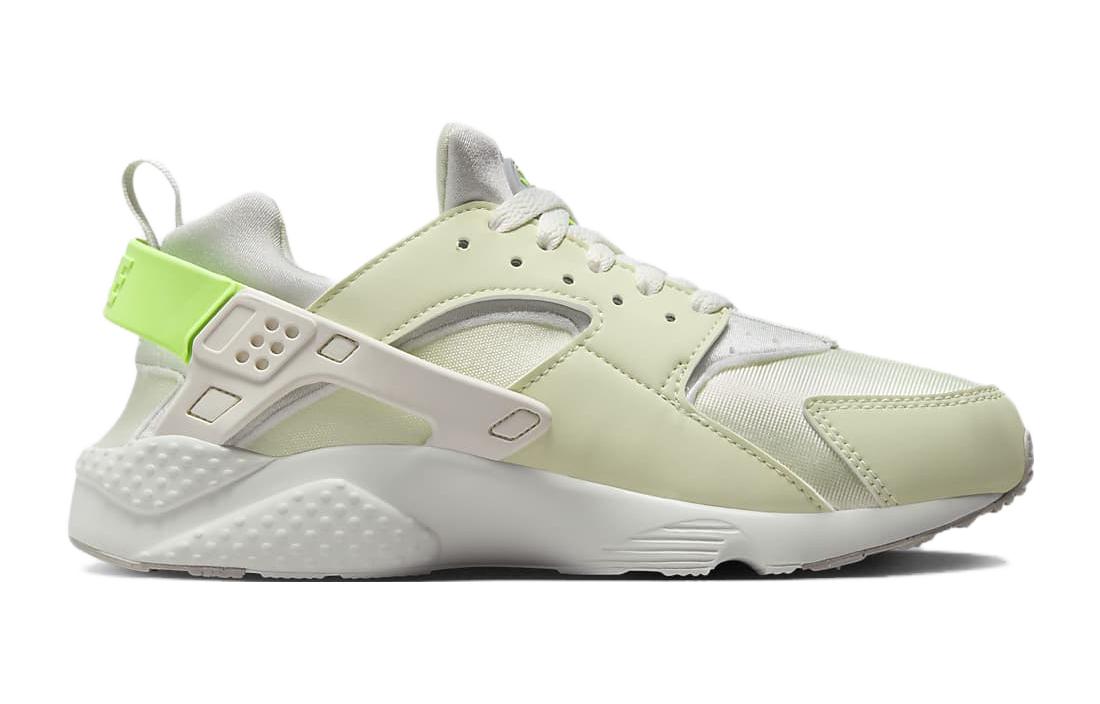 Детские кроссовки Nike Huarache Run (бело-зеленые) — Белыйзелёный — фото 4