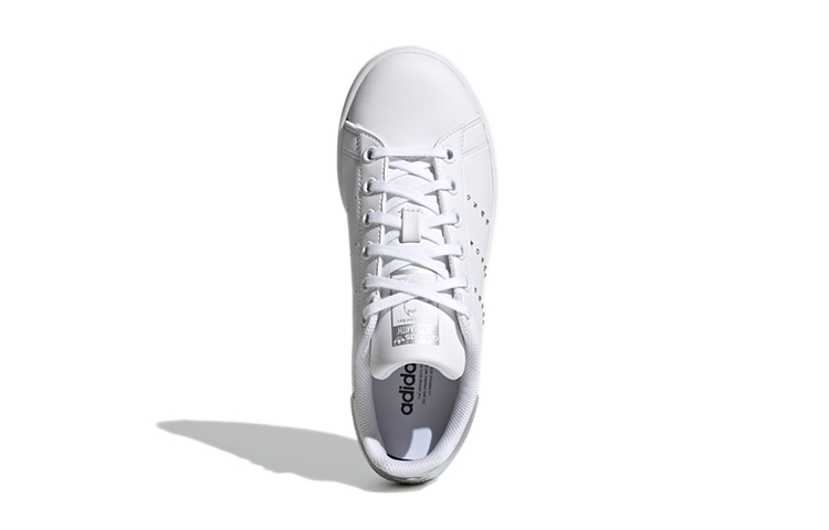 Кеды adidas Originals J (бело-серебристые) — фото 4