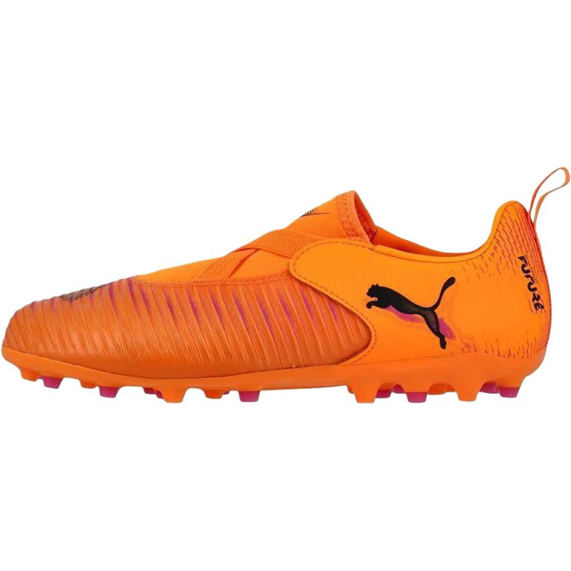 Футбольные бутсы PUMA FUTURE 8 MATCH Laceless MG (оранжевые)