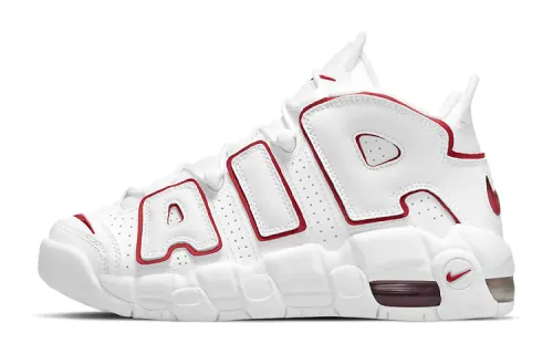 Nike Air More Uptempo 'White Varsity Red Outline' 2018/2021 GS