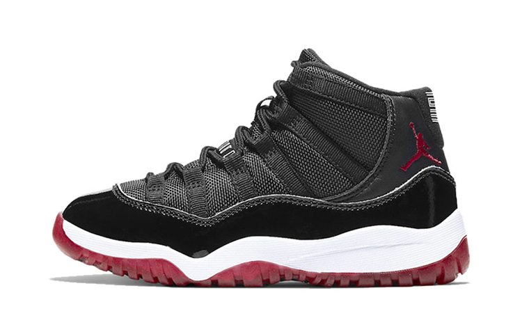 Детские кроссовки Jordan Air Jordan 11 BP 2019 (черно-красные)