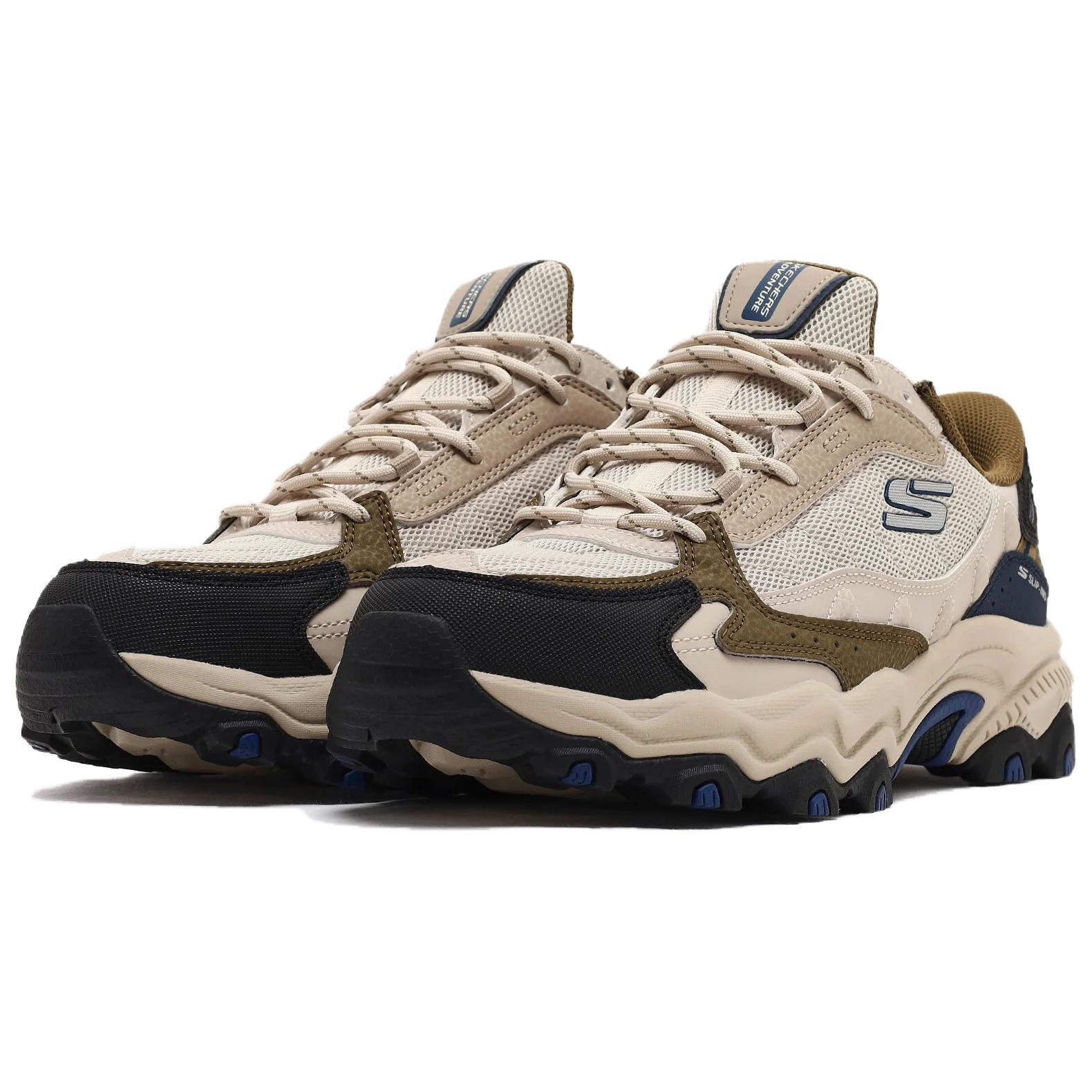 Skechers Cushioning Slip Resistant Abrasion Resistant Breathable Grip Low top Mountaineering Shoes Men’s Taupe