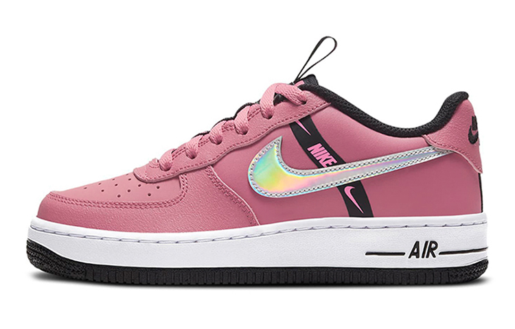 Кроссовки Nike NikeAir Force 1 Lv8 LV8 GS (розовый / белый / черный)
