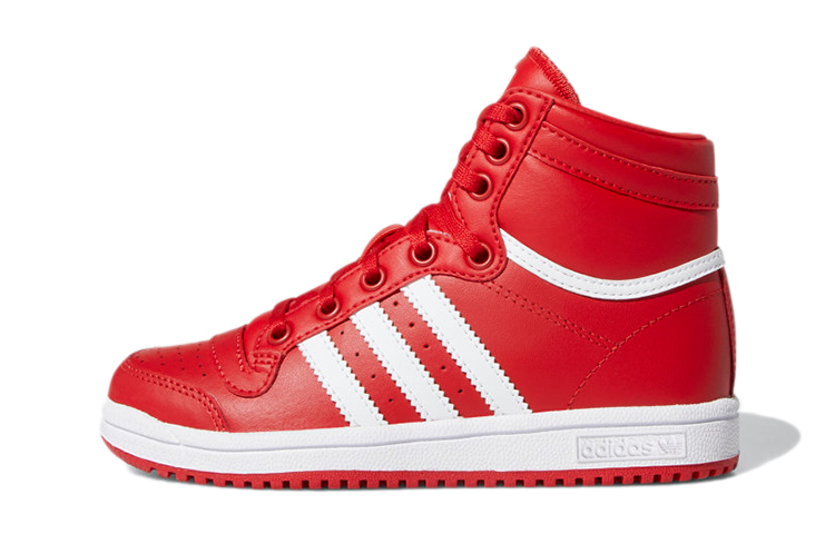 Кеды adidas Top ten Hi K (красно-белые)