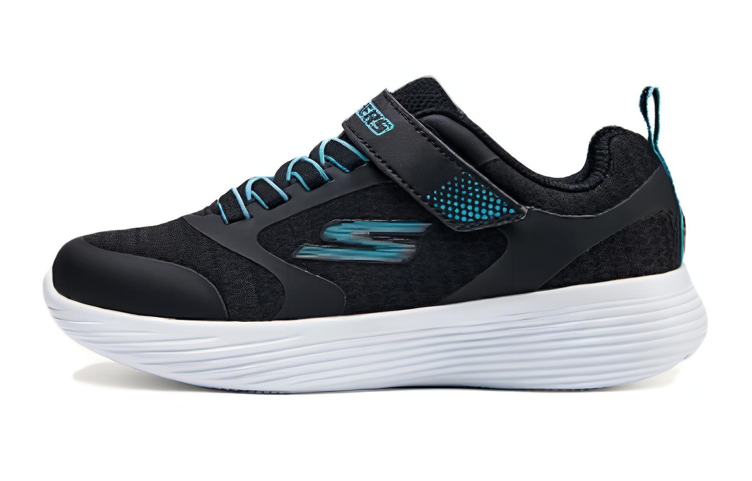 Skechers kids Skechers children's non-slip, shock-absorbing, wear-resistant and breathable low-top children's running shoes black children's model