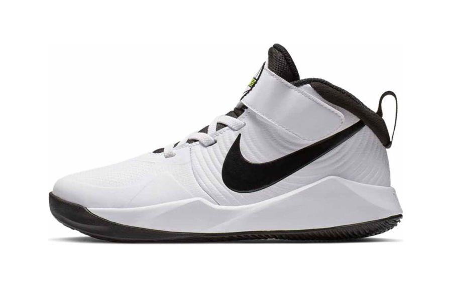 Детские кроссовки Nike Team Hustle D 9 (черно-белые)
