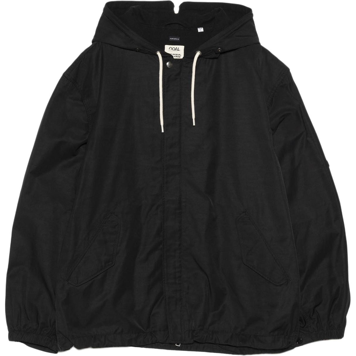 Куртка nanamica SS26 Nylon Twill Hooded Jacket (черная)