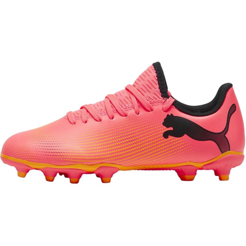 Детские бутсы PUMA FUTURE 7 PLAY (розово-черные)