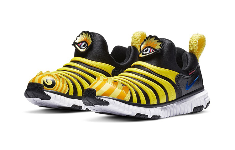 Детские кроссовки Nike Dynamo Free QS (черный / желтый) — Чёрный / жёлтый — фото 5