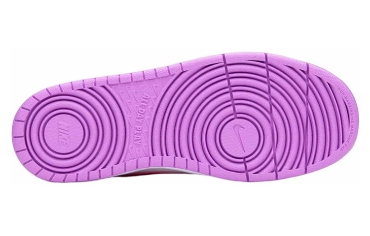 Кеды Nike NikeCourt Borough 2 Low 2 (бело-розово-фиолетовые) — Белый / розовый / фиолетовый — фото 8