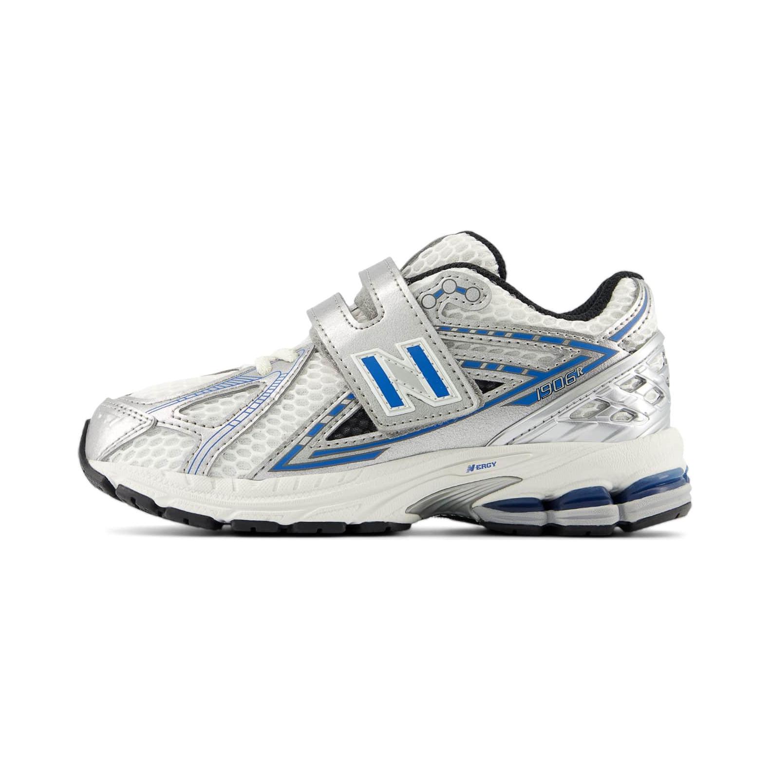 Детские кроссовки New Balance 1906 (серебристо-синий)