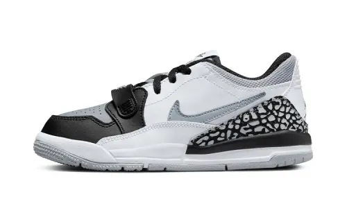 Jordan Legacy 312 Retro Comfortable Non-Slip Shock Absorbing Wear Resistant Low Top Children's Basketball Shoes White Black Children's