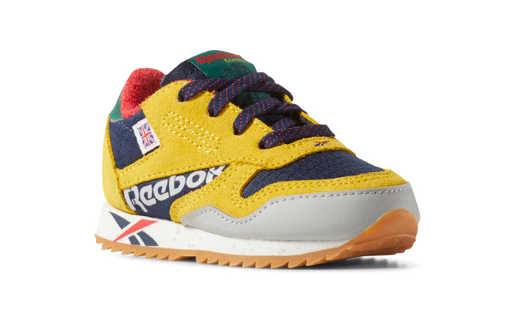 Детские кроссовки Reebok Classic Leather (белые) — фото 3
