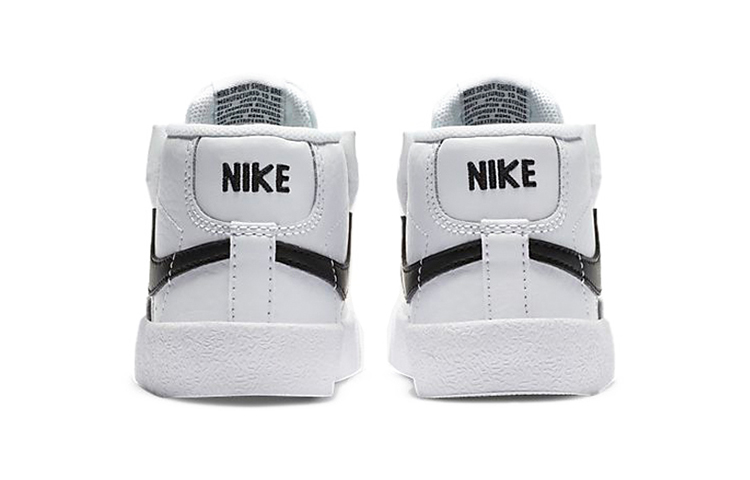 Детские кеды Nike Blazer Mid 77 (черно-белый) — фото 9