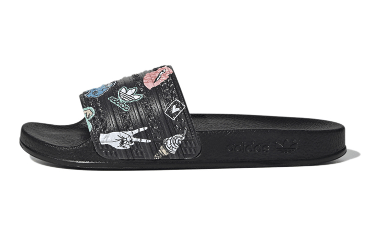 Детские шлепанцы adidas originals ADILETTE SLIDES (черные)