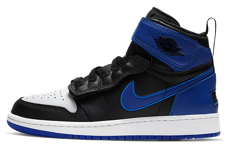Кроссовки Jordan JordanAir Jordan 1 High FlyEase PU GS (синий / черный / белый)