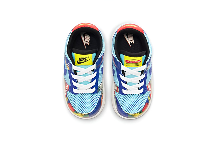 Кроссовки Nike Dunk retro "firecracker"cny" (синий / красный) — фото 5