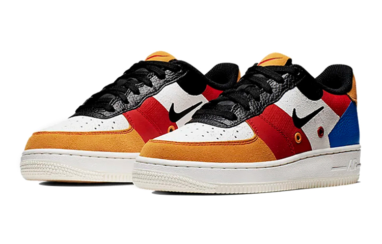 Кроссовки Nike Air Force 1 PRM Multi Color (синий) — 蓝/琥珀色 — фото 3