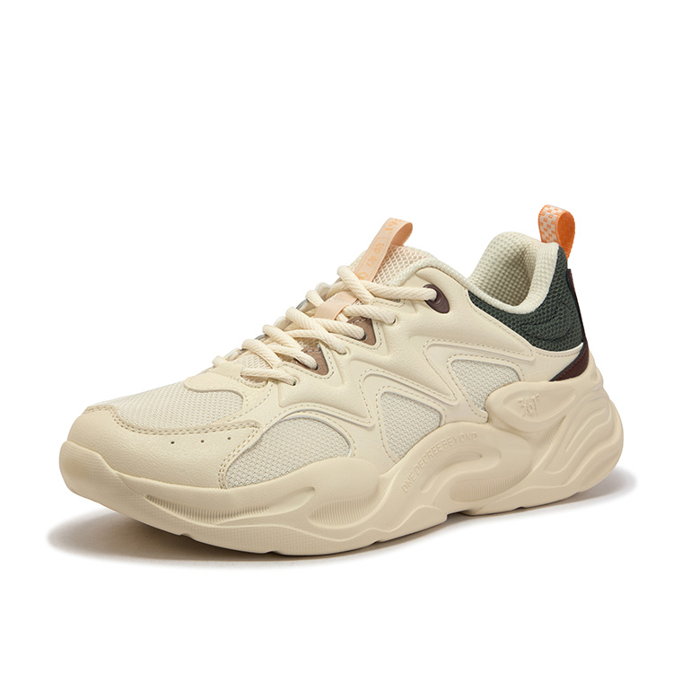 361° Cushioning, Wear Resistant Low top Casual Running Shoes Men’s Beige