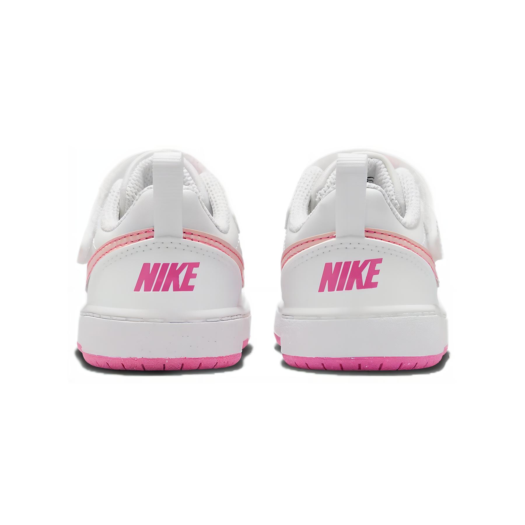 Детские кроссовки Nike Court Borough (белогорозовый) — Белыйрозовый — фото 7