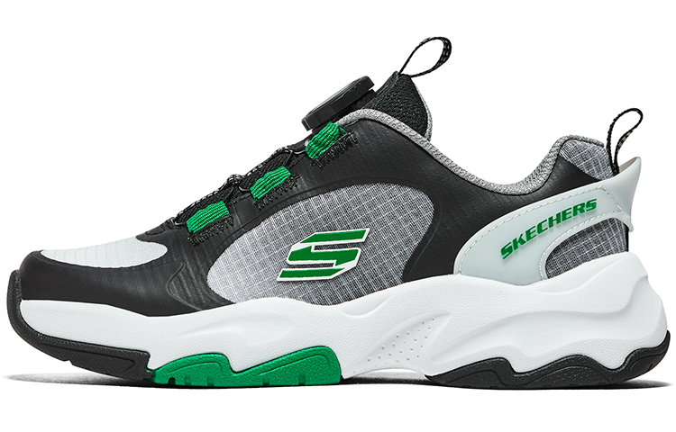 Детские кроссовки Skechers Boys (черно-белые)