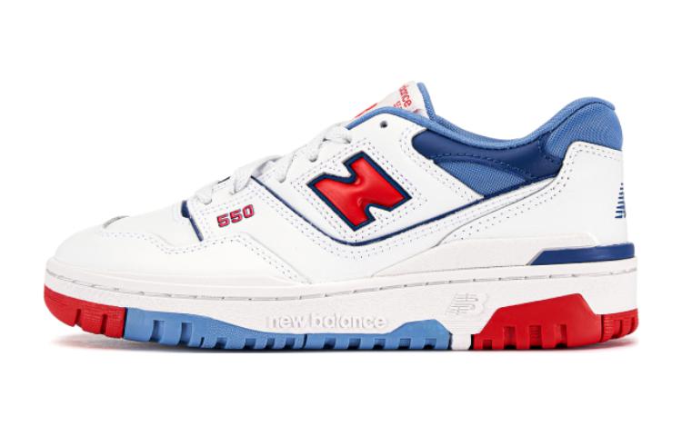Детские кеды New Balance 550 (бело-красные)