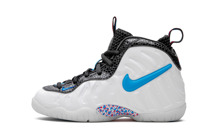 Детские кроссовки Nike Foamposite Pro (сине-белые)