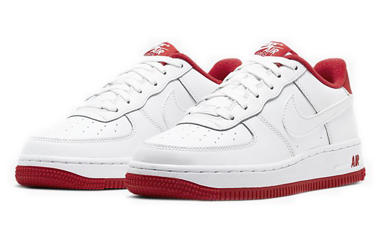 Кеды Nike Air Force 1 (бело-красный) — Белыйкрасный — фото 4