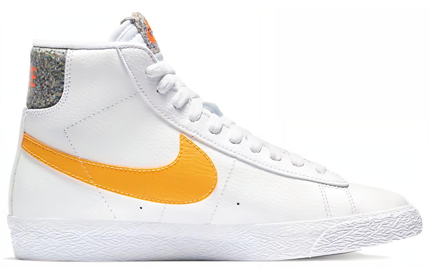 Кеды Nike Blazer Mid (бело-желтые) — фото 2