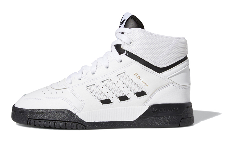 Детские кеды adidas originals Drop Step j (бело-черные)
