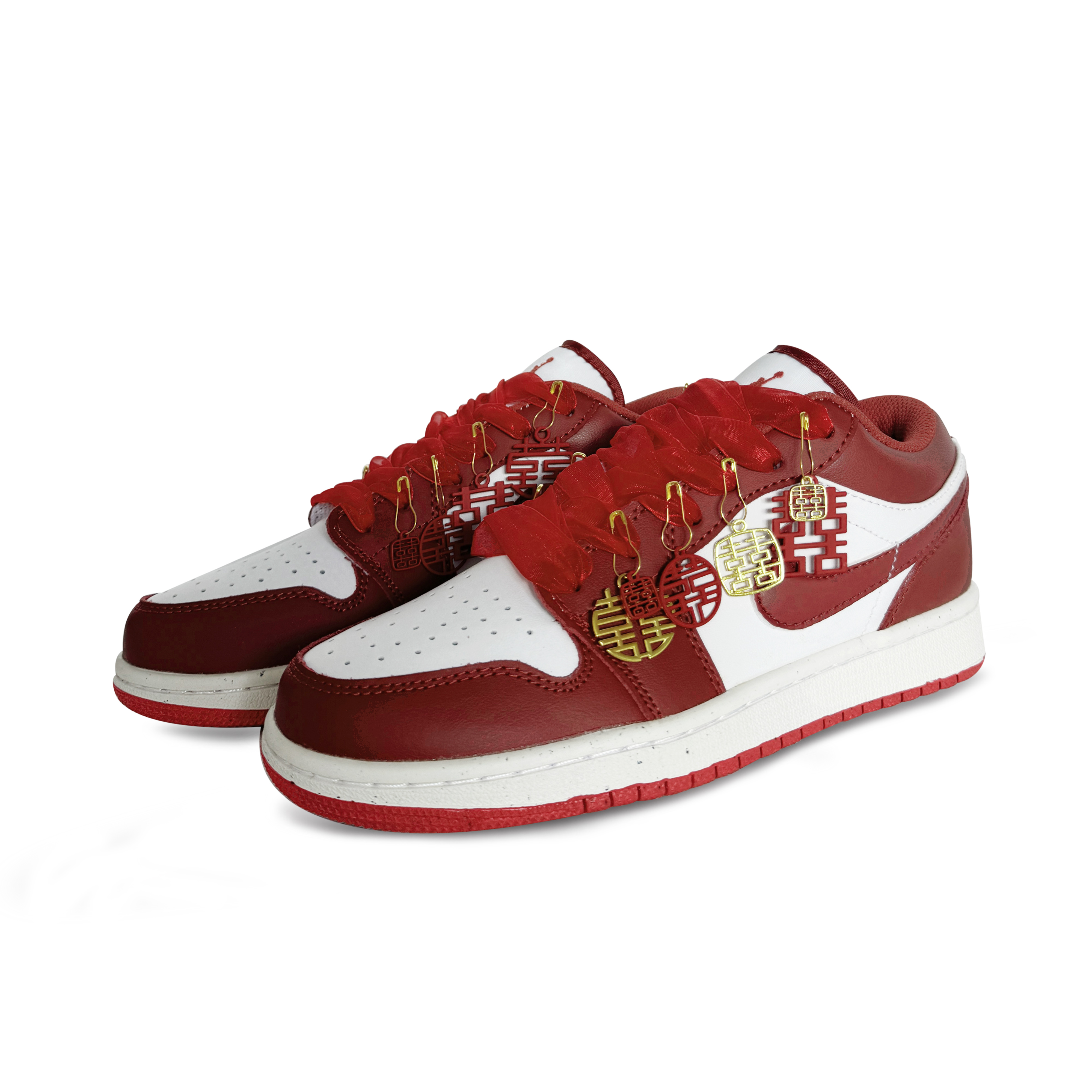 Jordan Air Jordan 1 Low top Vintage Basketball Shoes Women’s Red