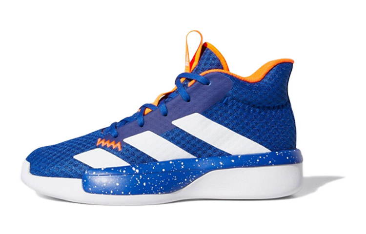 Детские кроссовки adidas Pro Next 2019 K (сине-бело-оранжевые)