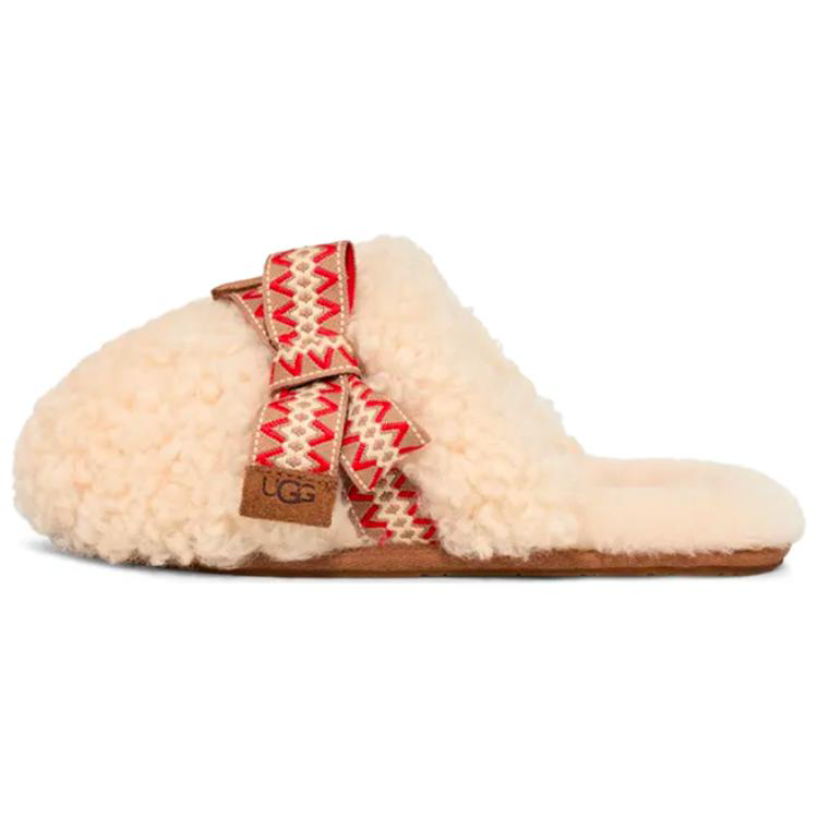 Женские тапочки UGG (белые)