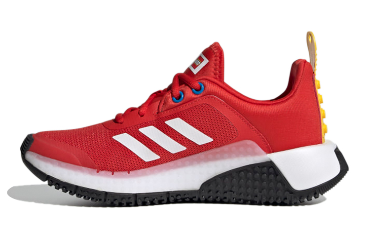 Детские кроссовки LEGO x adidas Sport J (красно-белые)